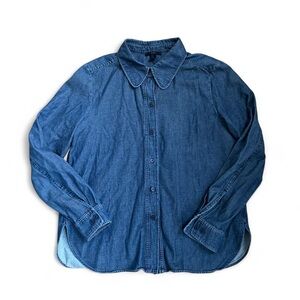 COS Blue Denim Button-Down Shirt